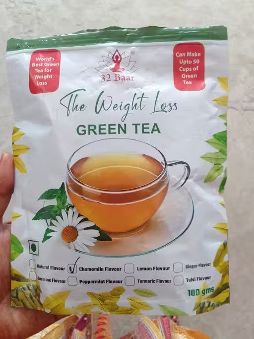 32 Baar Chamomile Flavour Green Tea