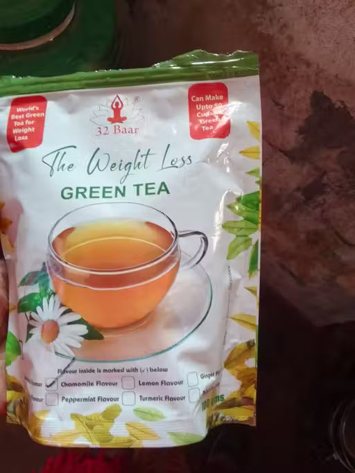 32 Baar Chamomile Flavour Green Tea