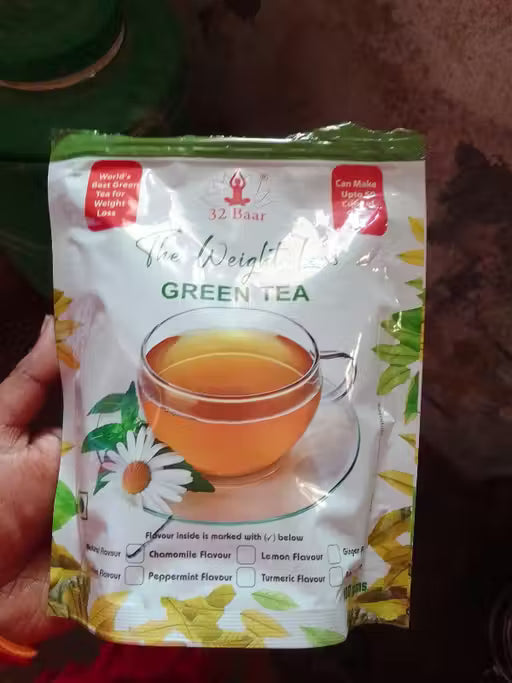 32 Baar Chamomile Flavour Green Tea