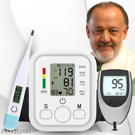 Digital BP Monitor for Blood Pressure Measurement (Combo Pack of 3)