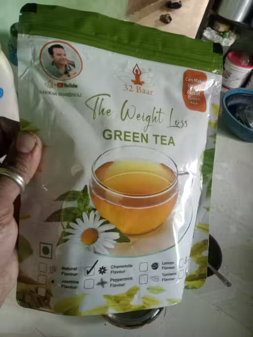 32 Baar Chamomile Flavour Green Tea