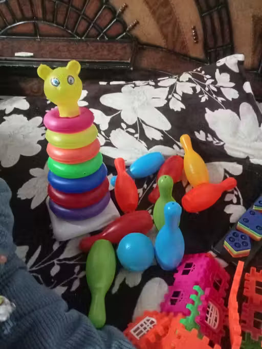 Teddy Rings for Kids with Play Set Toy,