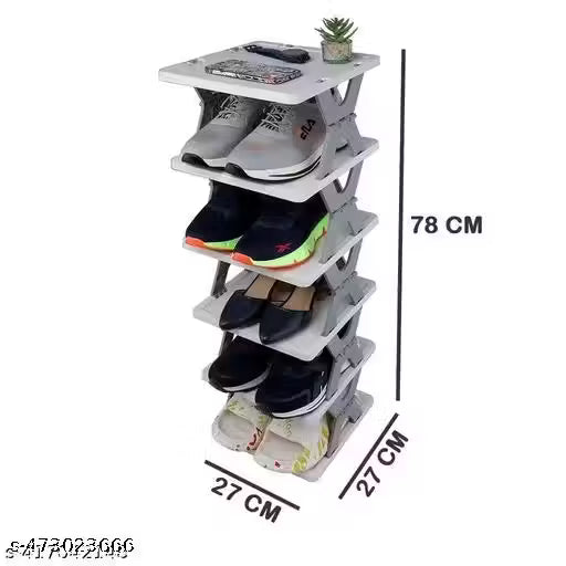 6 Layer shoes rack for home plastic