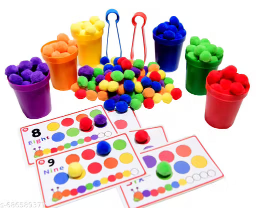 Kids Color Sorting & Counting Learning Toy Set