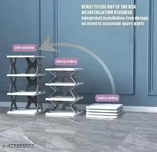 6 Layer shoes rack for home plastic