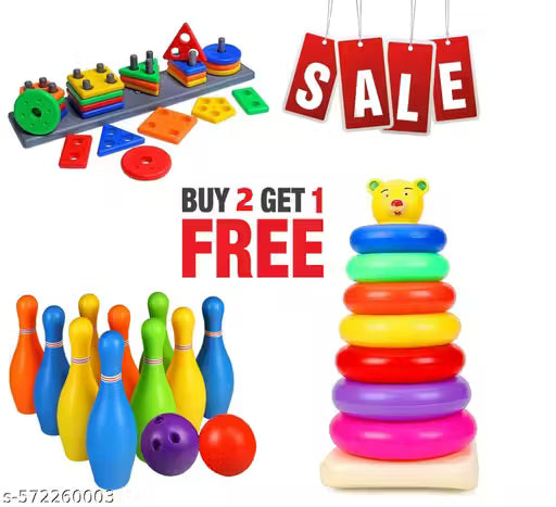 Teddy Rings for Kids with Play Set Toy,