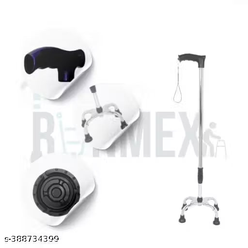 Four leg Chrome quardipod walking stick