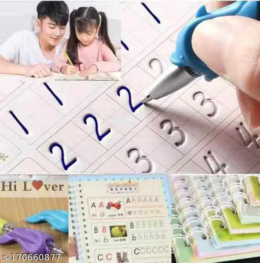 Kids Magic Practice Copy Book for Kids 4Pcs