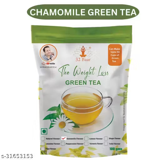 32 Baar Chamomile Flavour Green Tea